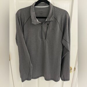 L.L. Bean Charcoal Full-Zip Jacket
